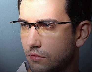 
Wanbaojie W-606 high-quality fashionable anti-blue light half-frame for men with big faces can be equipped with myopia glasses frames and ultra-light frames