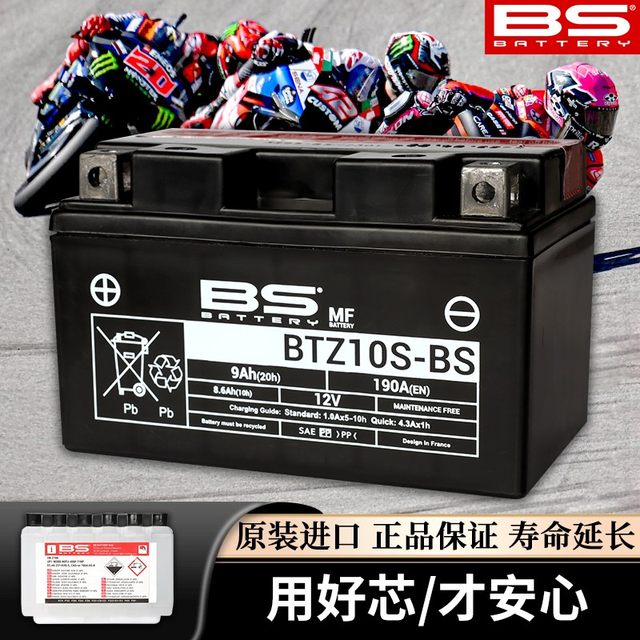French BS sled motorcycle battery Peugeot SF4/3 logo Django 150 Sanyang cruise 180 Jiaolong 400 pool