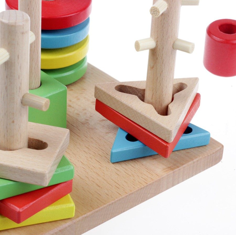 Giocattoli Montessori Stacking in legno sviluppare giochi di intelligenza Giocattoli per bambini - Cina Gioco di impilamento e giocattolo di legno prezzo