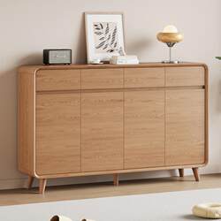 Yangman Original Wood Style Solid Wood Entryway Shoe Cabinet for Home Use, Simple Modern Living Room Storage Cabinet, New Model