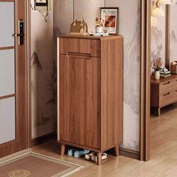 Yangman New Chinese Style Shoe Cabinet for Home Entrance, Entryway Storage, Solid Wood Legs, 2026 New Model Integrated Storage Cabinet
