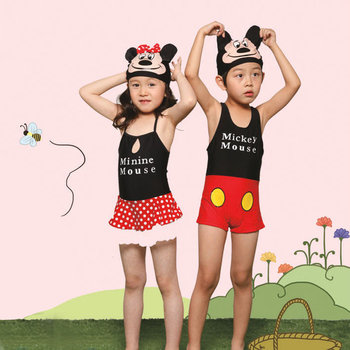 Cartoon children's one-piece swimsuit