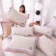 High-density pure cotton gauze pillow towel pair simple cotton soft adult pillow towel sweat-absorbent and breathable household cover towel