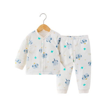 [Class A pure cotton quilted warm baby set]