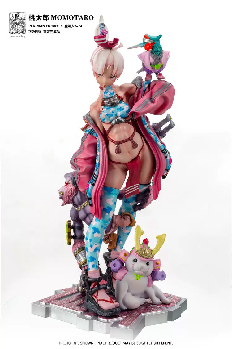 PLA-MAN合作款MOMOTARO桃太郎手辦GKM 1產婦人科限定模型雕像