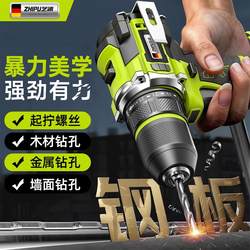Handheld Electric Drill for Home Use, Small Lithium Electric Drill, Rechargeable Power Tool, Screwdriver, Multifunctional Impact Drill, Dual-Purpose for Wall Drilling and Hole Punching
