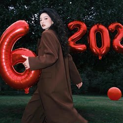 2026 New Year Decoration Large Number Balloons New Year's Eve New Year's Day Spring Festival Event Atmosphere Outdoor Photo Props Arrangement