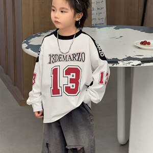 Boys long-sleeved T-shirt Spring and Autumn 2025 new children's pure cotton base shirt versatile top T-shirt baby spring clothes