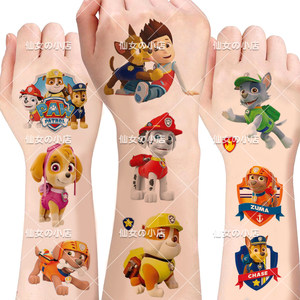 
Paw Patrol Stickers Children's Tattoo Stickers Waterproof Cartoon Reward Stickers Kindergarten Boys and Girls Decorative Small Stickers