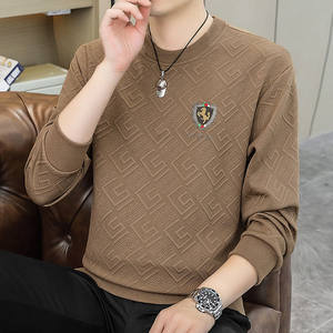 
Men's sweatshirt spring and autumn new trendy brand handsome long-sleeved T-shirt high-end casual men's bottoming shirt top