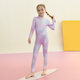 
Sanqi new girls swimsuit casual sports long sleeve trousers sun protection children one-piece surfing large size swimming suit