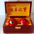 Ring tone ball-50mm red six small tai chi wooden box + cloth bag 