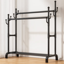 Simple Floor-Standing Clothes Rack for Bedroom, Indoor Home Use, Clothes Hanging Rack, Hanging Rod, Dormitory Clothes Storage Rack