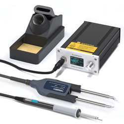 T12 Soldering Station Tweezers Soldering Iron High-Power Soldering Station Constant Temperature Electric Soldering Iron Electric Heating Clamp Dual-Purpose Component Desoldering Tool