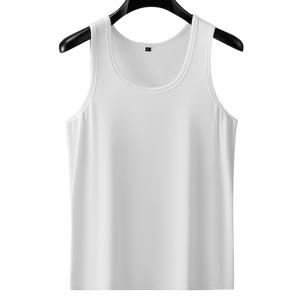 
Adding fat and enlarged men's thin four-season inner vest extra-large fat man loose high elastic versatile vest base shirt