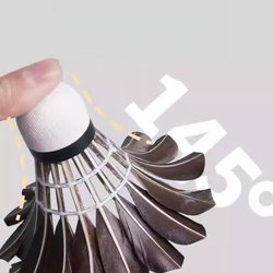 Badminton Professional Competition Training Goose Feather Ball, Windproof, Durable, Stable Flight, Genuine Indoor and Outdoor Competition Ball