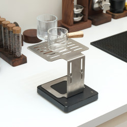 Coffee Scale Stand, Stainless Steel Electronic Scale, Elevated Stand, Waterproof Protection, Special for Espresso Machines, Adjustable for Weighing