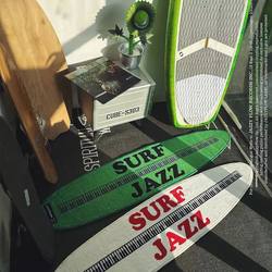 Surfboard Carpet Floor Mat, Imitation Cashmere Carpet, Bedside Blanket, Soft Fur Non-Slip Foot Mat, Soft and Personalized