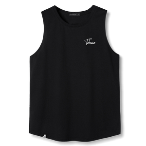 
KERWATS round neck letter corsage simple versatile sleeveless t-shirt fitness sports summer pure cotton retro vest for men