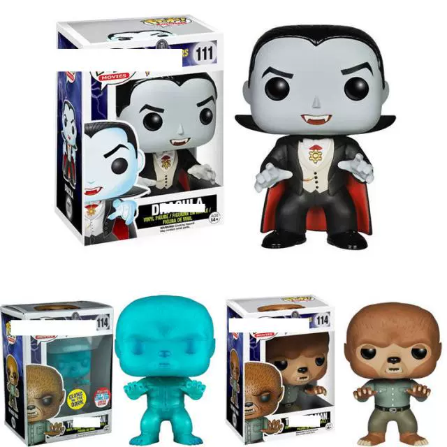 国产FUNKO pop 怪物The Wolf Man 狼人Dracula吸血鬼德古拉手办-Taobao