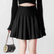 one more2025 new versatile college style skirt high waist short wool pleated skirt