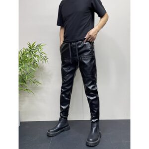 Autumn and winter men with velvet warm takeaway mobile phone windproof windproof and pants, handsome loose workmanship Harlen pants
