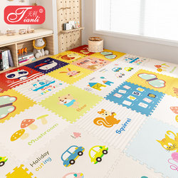Tianli Baby Crawling Mat, Interlocking and Thickened, Formaldehyde-Free, for Home Use, Living Room Crawling Pad, Children's Foam Floor Mat
