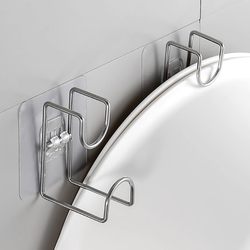 Japanese stainless steel washbasin hook wall storage rack