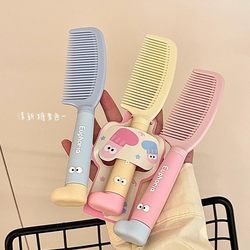 Japanese Cartoon Comb for Girls, Anti-Static, Portable, Cute, Suitable for Students' Dormitories, for Straightening and Smoothing Hair, Children's Ponytail Comb
