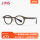 Jins eyes contain lens retro round frame Eyes, high -visual mirrors can be equipped with blue light lens LRF24S018