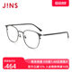 JINS eye posture 19 retro metal square frame myopia glasses with lenses can be equipped with anti-blue light lenses UMF19A097