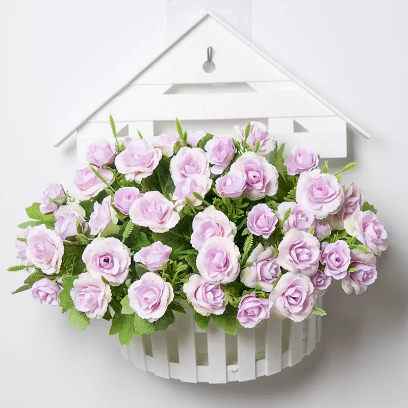 旗威春百合牡丹花仿花假花装饰花挂墙花束客厅 旗威春百合牡丹花仿花假花装饰花挂墙花束客厅