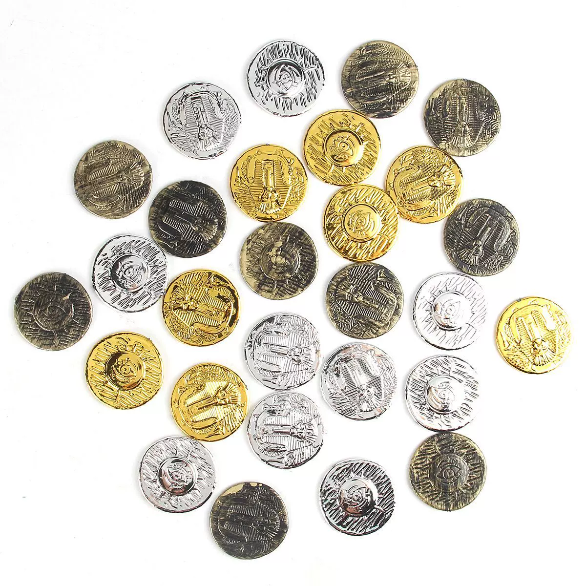 埃及金币道具奖励游戏抓假硬币筹码塑料海盗宝藏儿童仿真财宝钱币
