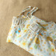 Van Gogh's new sweet and cute floral cotton loose home clothing suspender vest base skirt