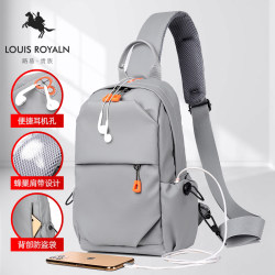 Louis Noble Trendy Men's Chest Bag Crossbody Bag Outdoor Cycling Sports Shoulder Bag Large Capacity Backpack Pendant
