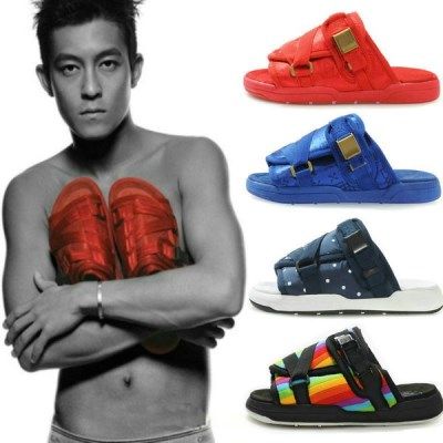靴 SLIPPER New Summer Versatile Chen Guanxi Slippers Beach Trend Brand