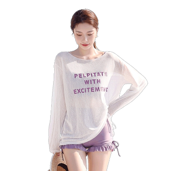 Net red wind split swimwear soaked in hot springs to cover belly thin