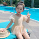 Children's swimsuit 2021 new style girls baby hot spring fashionable swimsuit cute princess little girl one-piece swimsuit