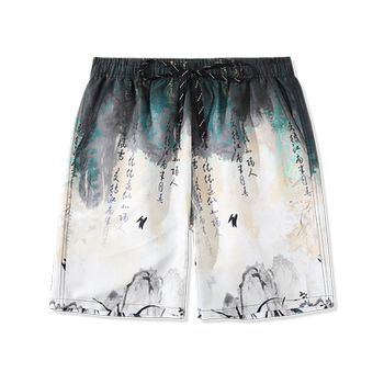 Beach pants men's swimming trunks Men can get water quickly
