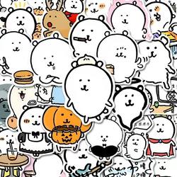 Popular Cute Self-Deprecating Bear Stickers Simple Drawing Nagano Planner Material Tablet Room Desktop Decoration Stickers