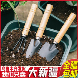 Xinjiang Free Shipping Gardening Three-Piece Set for Home Use, Small Shovel Tool Set for Planting Flowers, Wild Vegetable Digging Tool, Flower Pot Soil Loosening Tool