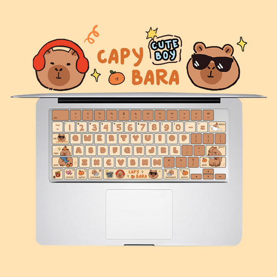 
Applicable to MacBook silicone keyboard film m2 protection 3air Apple laptop 14 computer pro13 Kapibala