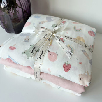 Class A mother and baby grade pure cotton quilt cover Class A naked sleeping double yarn