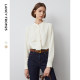 Design Sensory Lotus Leaves Edge Female 2024 Autumn New Sleeve French Female Shirt
