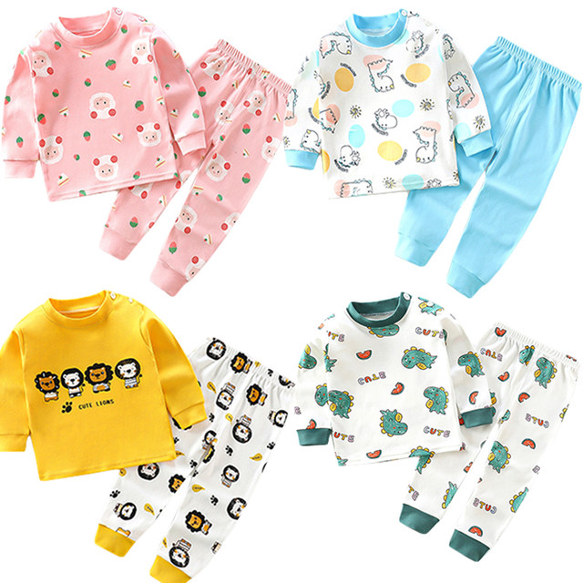 Children's autumn clothing set cotton baby underwear cotton sweater ...