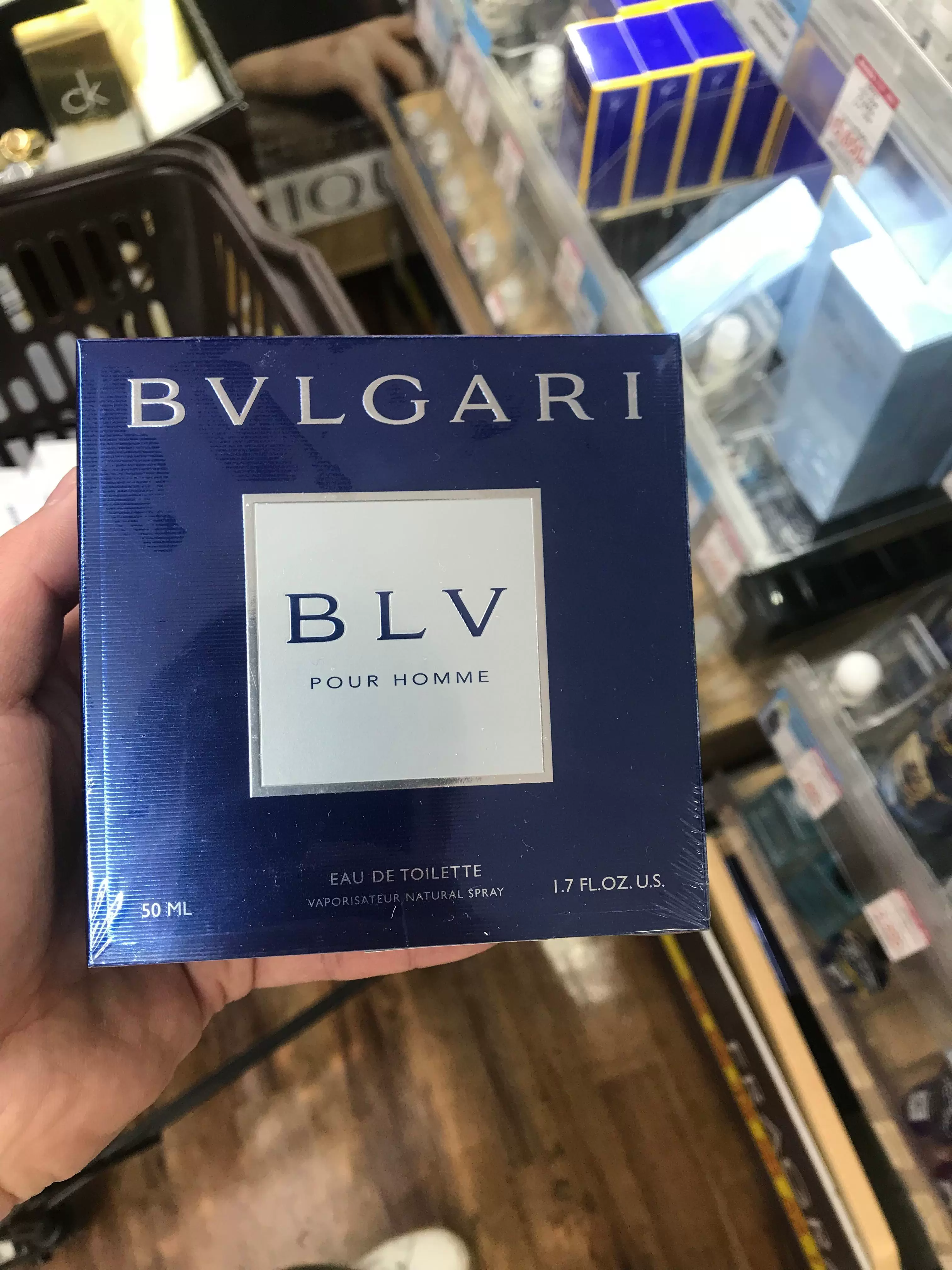 日本代购 bvlgari宝格丽blv pour homme蓝茶男士淡香水50 100ml
