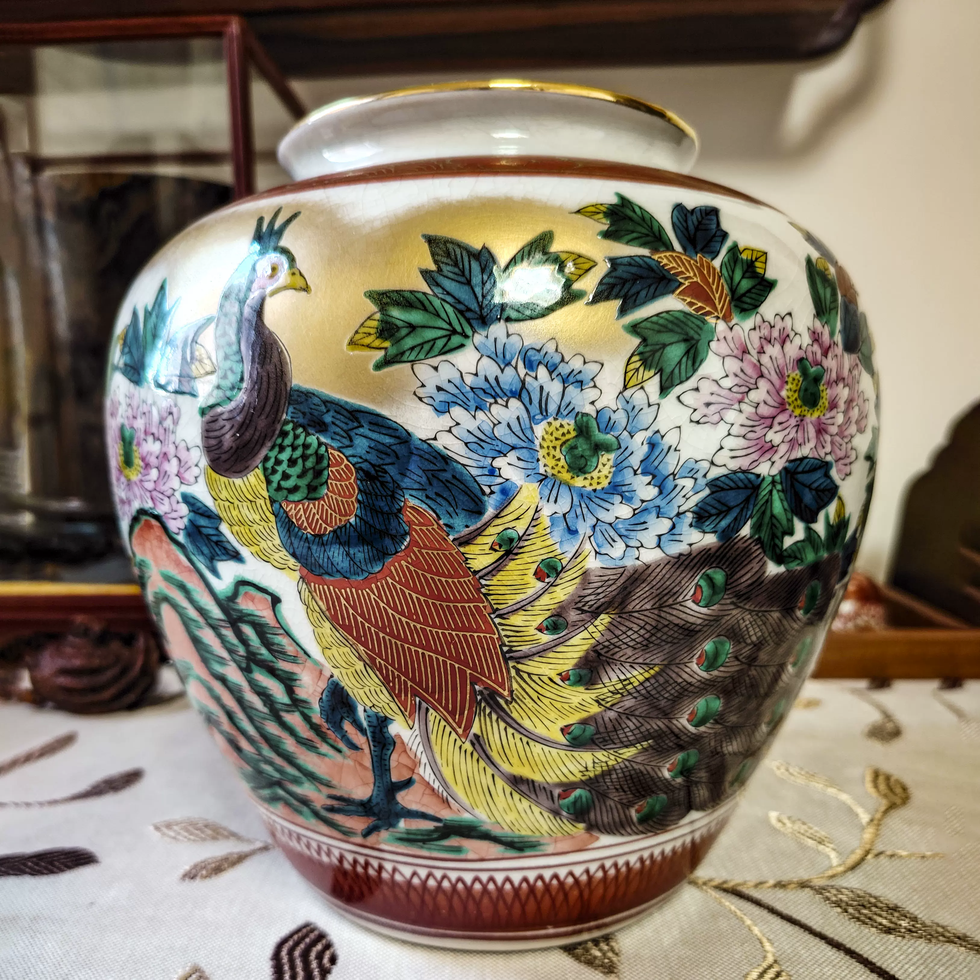 櫻】大明程君房製 寿老人図花瓶形朱墨 古墨 時代古玩.sn