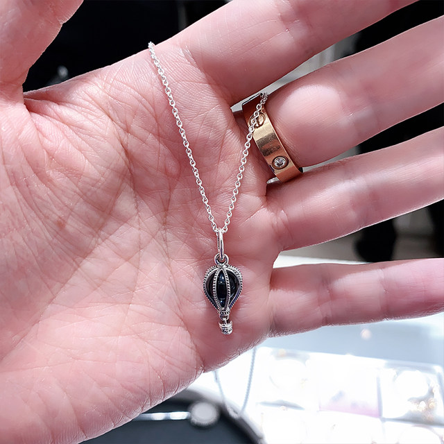 Pandora Dream Journey Necklace Women's Hot Air Balloon Clavicle