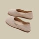 Single shoes for women 2025 spring and autumn new flat sole versatile one-foot lazy half slippers two-wear grandma shoes bean shoes