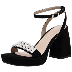 
[Cut off-code clearance] Genuine leather thick heel sandals for women's brands special prices to find genuine waterproof platform fashion high heel women's shoes